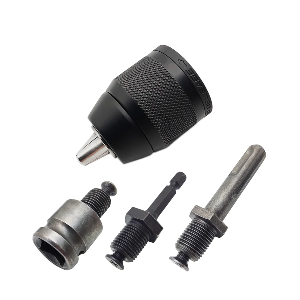 2-13Mm Keyless 3-Jaw 1/20-20Unf Drill Chuck Adattatore A Cambio Rapido Sds-Plus Shanks Martello Per Rotarys Con Vestibilità Quadrata Esagonale Da 1/4 