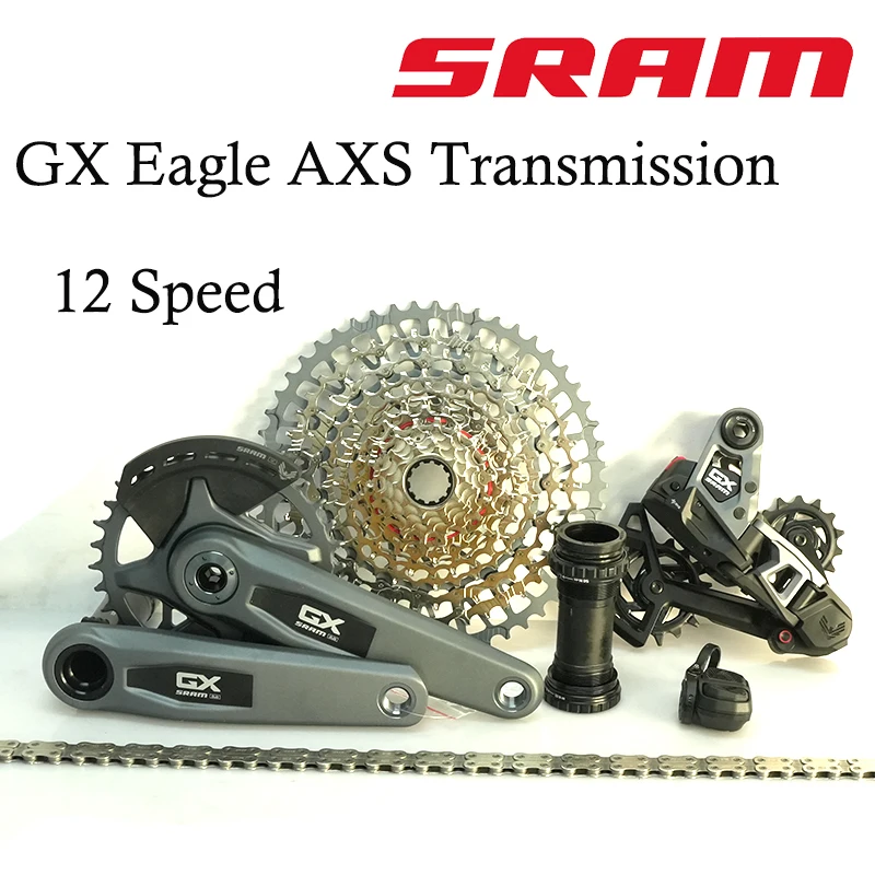 Sram Gx Eagle Axs 12 Velocità Mtb Bike Wide Dub Groupset Wireless Electric Pod Shifter Trigger Deragliatore Posteriore Bicicletta T-Type Kit