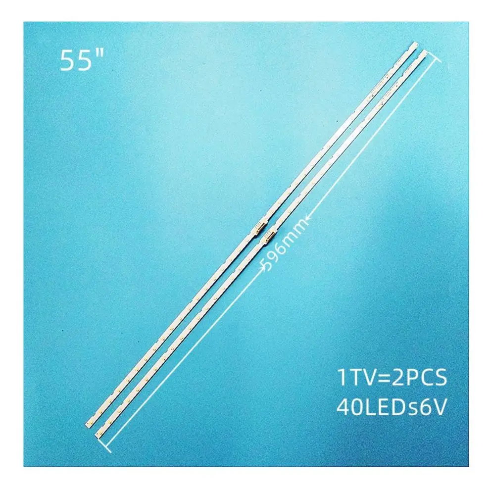 Striscia Di Retroilluminazione A Led Per Samsung Ua55Nu7100R Ue55Nu7090 Ue55Nu7140 Ue55Nu7175 Ue55Nu7375 Un55Ru7100G Ua55Ru7100 Ue55Nu7020