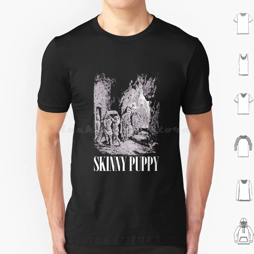 Skinny Puppy T Shirt Cotone Uomo Donna Stampa Fai Da Te Skinny Puppy Band Young Ones Dave Grohl Void Of Vision Revel In Flesh Skinny