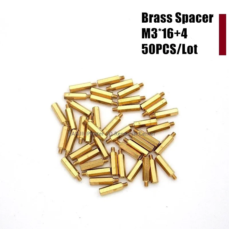 Caldo! 50 Pz/Set 3D Stampante Motore Distanziatore M3 * 16 + 4 Um2 + Esteso + Um2 Motore Pannello Distanziatore Ottone Distanziatore All'Ingrosso!!!