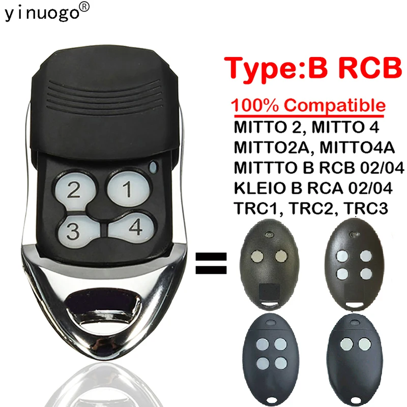 Duplicazione Telecomando Mitto 2 4 Garage Mitto2M Mitto4M Mitto Kleio B Rcb Rca 02 04 Trc1 Trc2 Trc3 433,92 Mhz Rolling Code