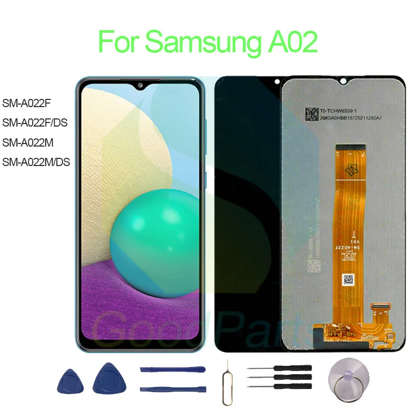 Per Samsung A02 Schermo Lcd 6.5 'Sm-A022F/F/Ds/M/M/Ds A02 Touch Digitizer Assembly Sostituzione