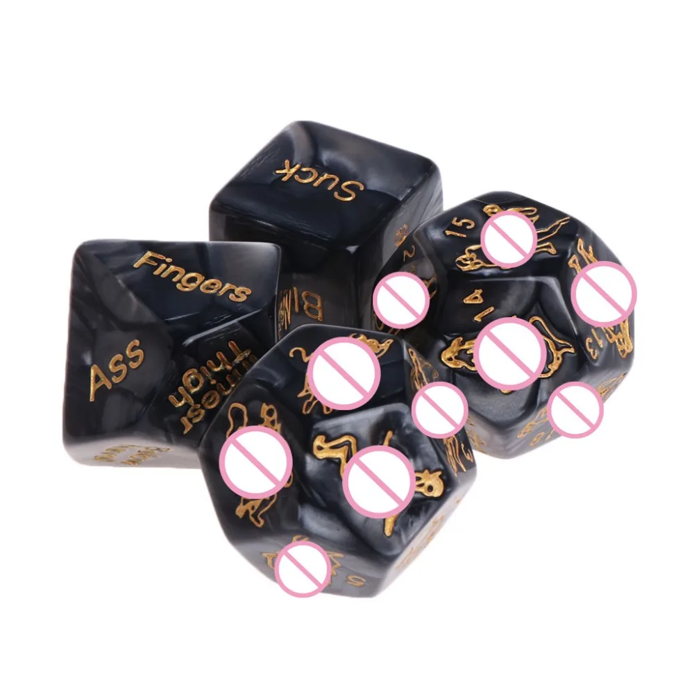 4 Pezzi Divertenti Giochi Per Adulti Sesso Acrilico Amore Dadi Coppie Erotico Guida Alla Postura Dei Ettato Dados Sessuali Cubi Sextoys Strumenti Sess