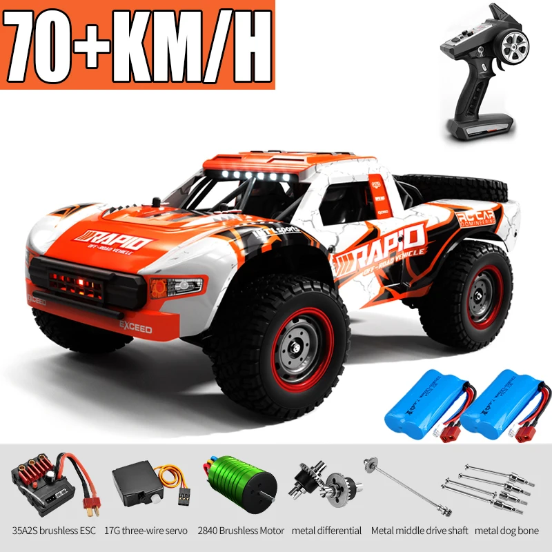 Rc Car Off Road 4X4 50 Km/H O 75 Km/H Motore Brushless Ad Alta Velocità Monster Truck 1/16 Desert/Snow Racing Drift Cars Giocattoli Per Ragazzi