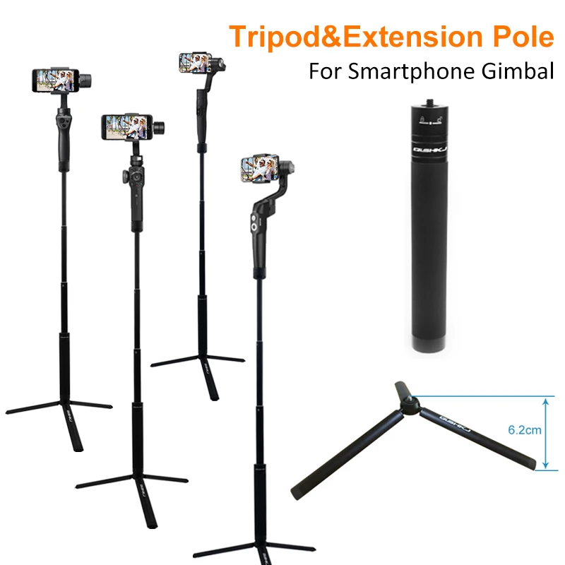 Treppiede E Palo Di Estensione Per Dji Osmo Mobile 4 3 2 /Zhiyun Liscia 4 Q/Feiyu Spg C Vimble/Xiaomi Norma Mijia Handheld Gimbal Accessori