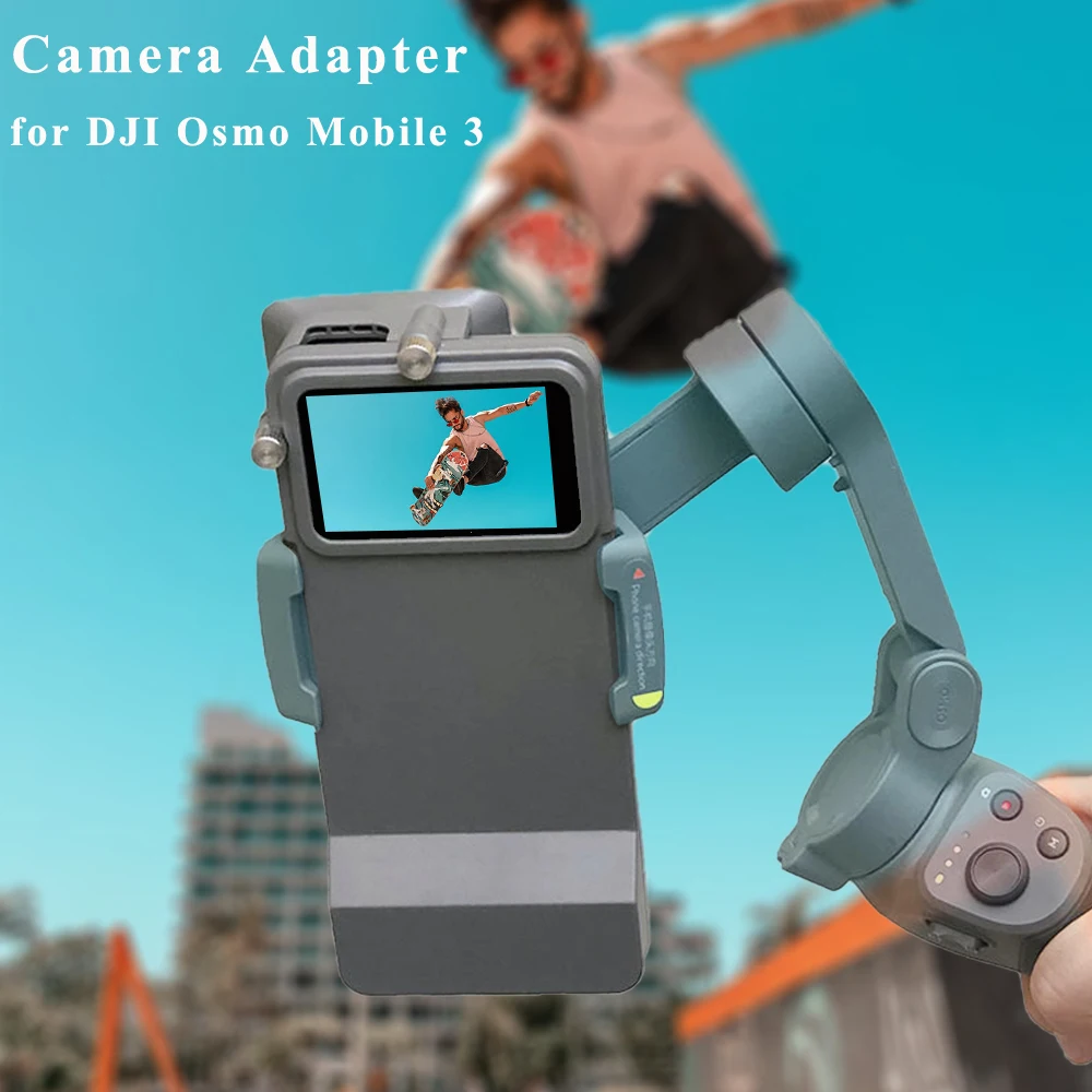 Handheld Gimbal Adattatore Del Connettore Per Gopro Hero 5 6 7 8 Nero Dji Osmo Action Piastra Di Montaggio Adattatore Fotocamera Per Dji Osmo Mobile 3
