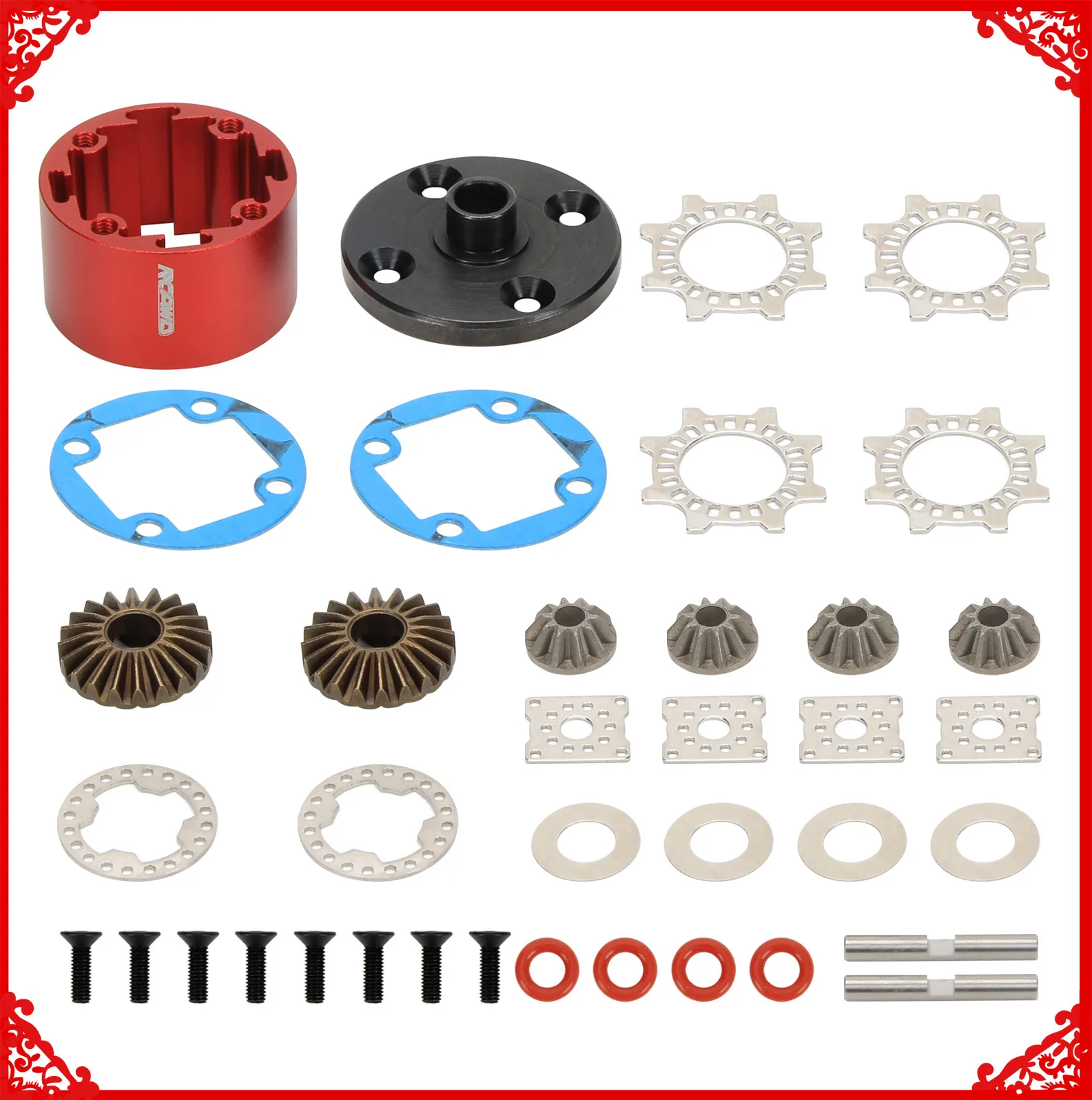 Custodia In Lega Di Metallo Diff (29Mm) Per Arrma 1/7 1/8 Kraton Outcast Talion Mojave Exb Extreme Basher Cars Hopup Upgrade Part