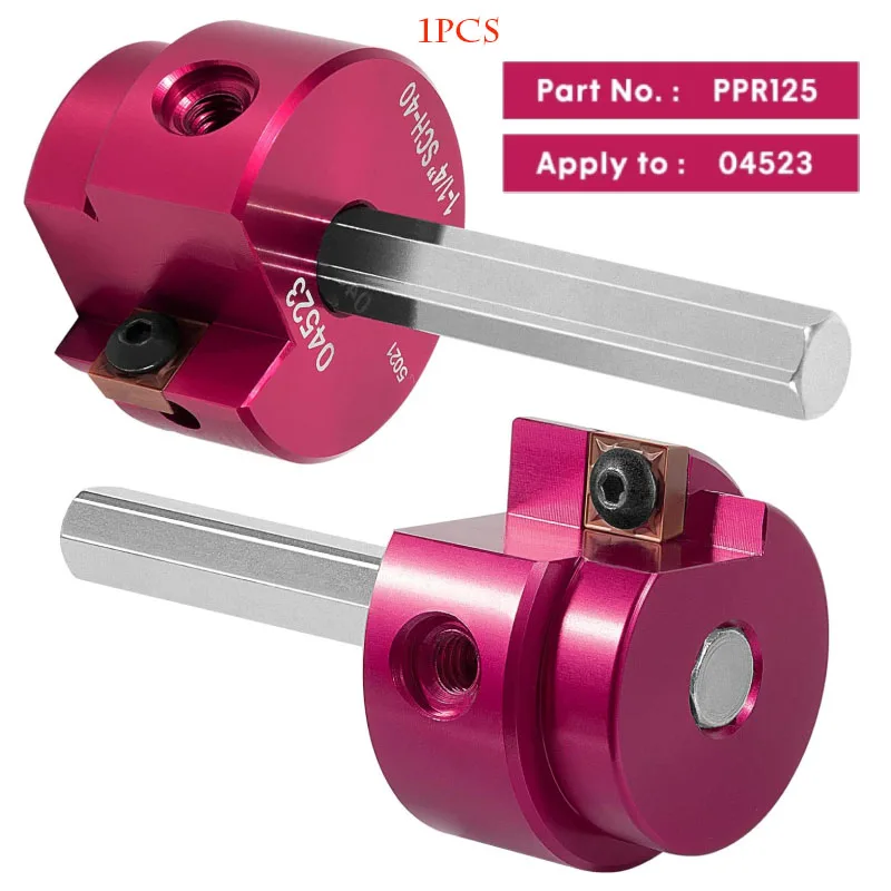 04523,Ppr125 Alesatore Per Tubi In Pvc Clean Ream Extreme Con Albero Esagonale Da 3/8 Di Pollice Testa Da 1-1/4 Di Pollice Per Linee D'Acqua, Linee Di