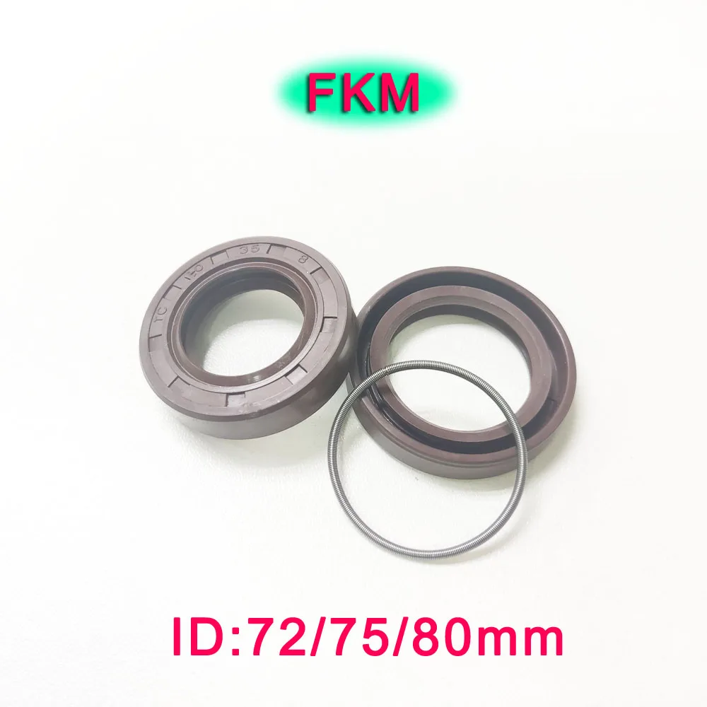 Fkm Skeleton Oil Seal Id 72/75/78Mm Guarnizione In Gomma Fluorurata Tg/Tc-72/75/78/100*85/90/92/95/105/110/115/120/125/130/140*8/10/12/13Mm