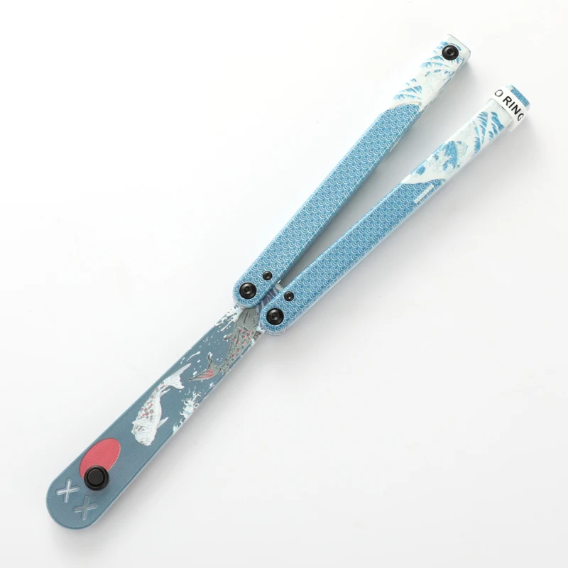 Squiddy Clone Balisong Butterflyknife Flipper Trainer Stampaggio Ad Iniezione Plastica Farfalla Coltello Da Allenamento Outdoor Safe Edc