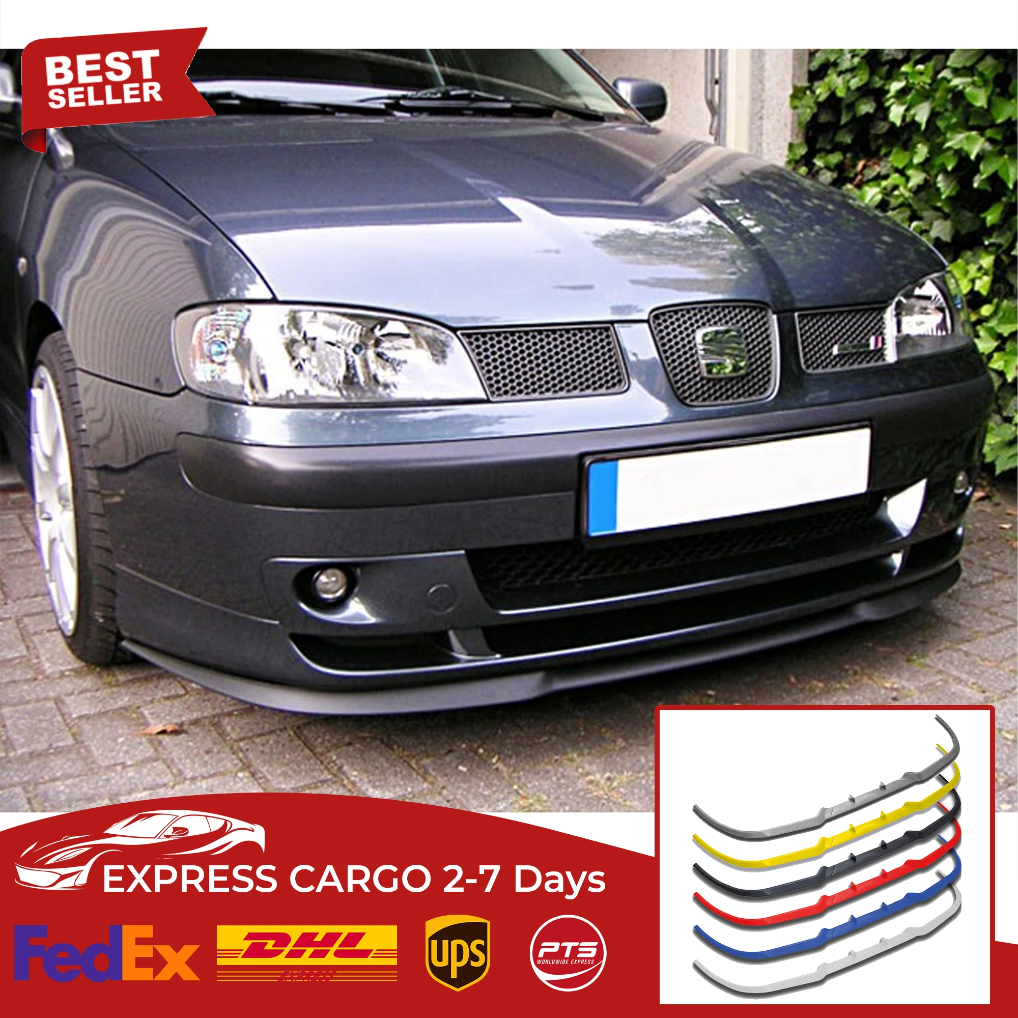Per Seat Ibiza Mk2 Mk3 Cupra R Spoiler Anteriore Paraurti Lip Euro Spoiler Lip Universal 3 Pcs Body Kit