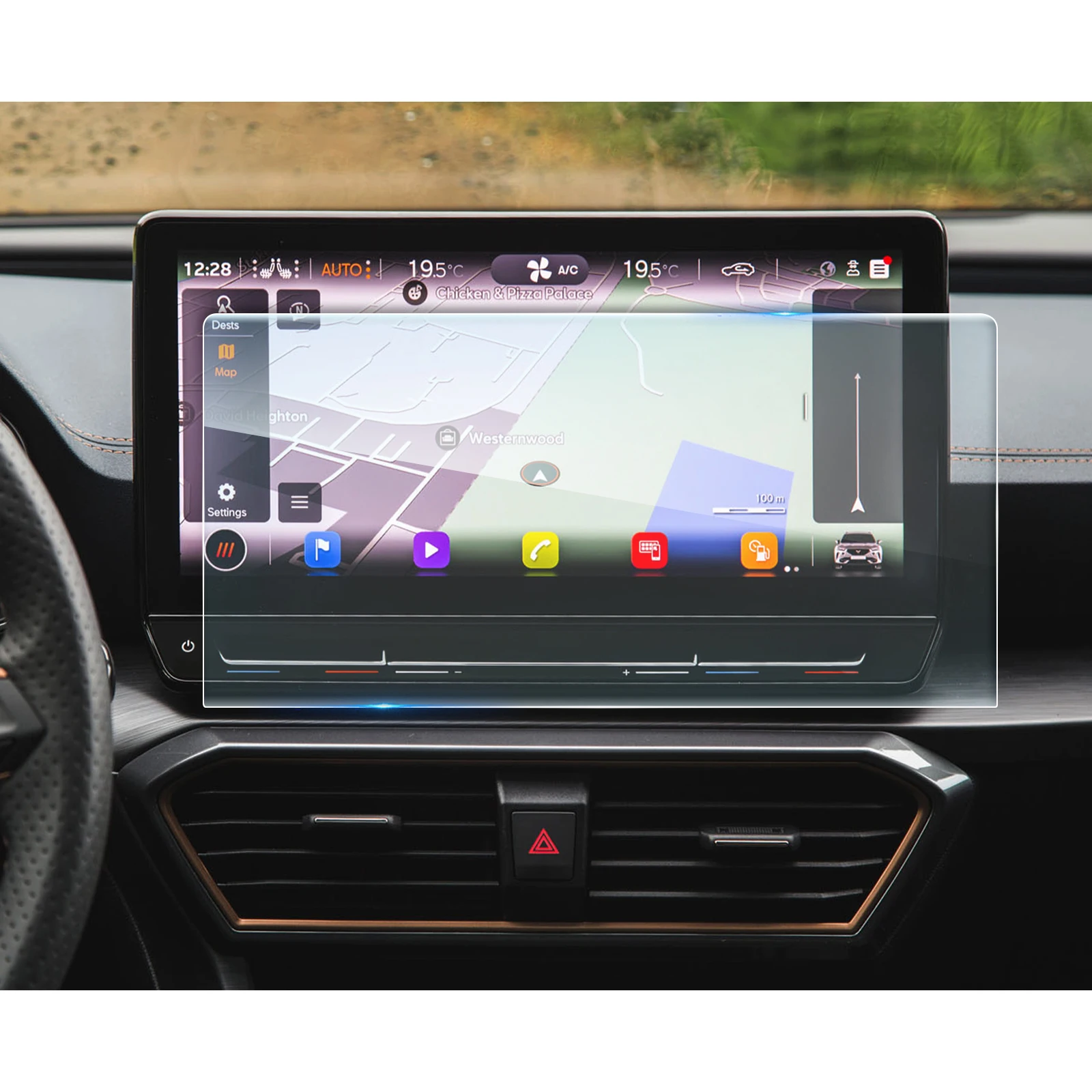 Lfotpp Auto Schermo Protettore Per Cupra Formentor 2021 2022 2023 12 Pollici Gps Navigazione Touch Display Auto Interior Cupra Formentor Accessori
