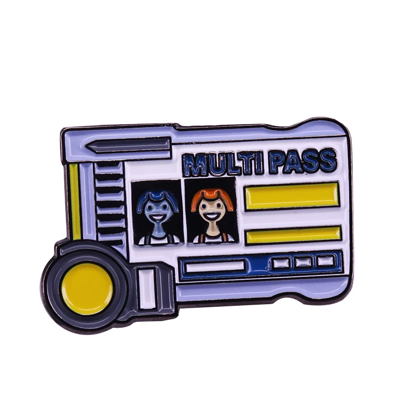 Fifth Element Multi Pass Leeloo Dallas Spilla Distintivo Sci-Fi Movie Fans Gift