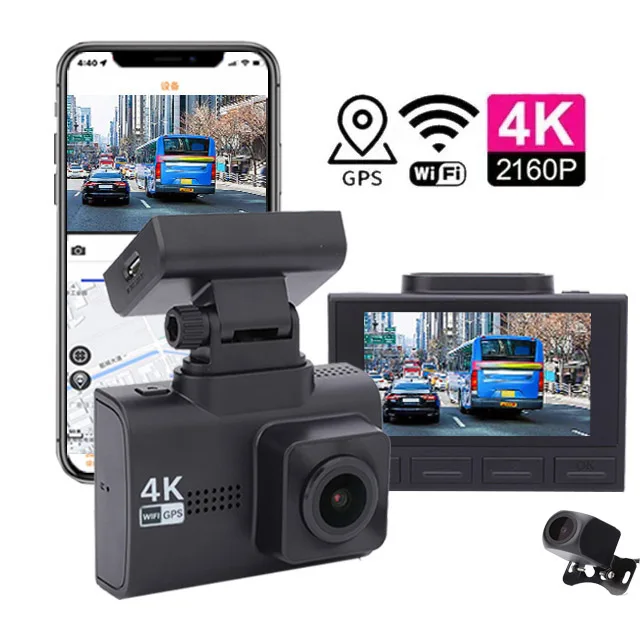 Smart 2.45 Pollici Car Dvr Wifi Dash Cam Gps 4K Cruscotto Anteriore E Posteriore 4K Dashcam Dual Dash Cam Dashcam 70 Mai