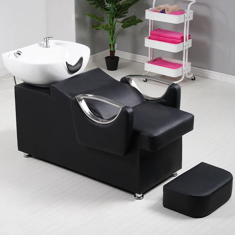 Luxury Massage Shampoo Chair Hair Salon Head Spa Hair Wash Chair Sink Minimalista Lettino Massaggio Salon Equipment Mq50Xf