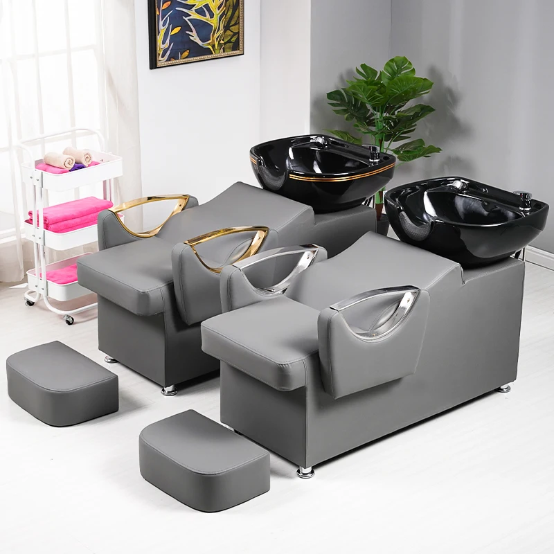 Luxury Massage Shampoo Chair Hair Salon Head Spa Sink Hair Wash Chair Minimalista Lettino Massaggio Salon Equipment Mq50Sc