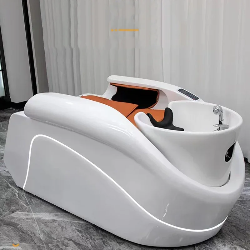 Luxury Massage Shampo Chair Stylist Smart Artefatto Head Spa Hair Wash Bed Lounge Ergonomia Lettino Massaggio Furniture Mq50Xf