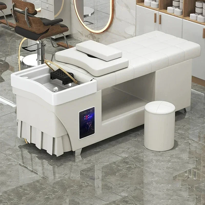 Japanese Head Spa Shampoo Chair Luxury Fumigation Massage Hair Salon Equipment Chair Stylist Lettino Massaggio Equipment Mq50Sc