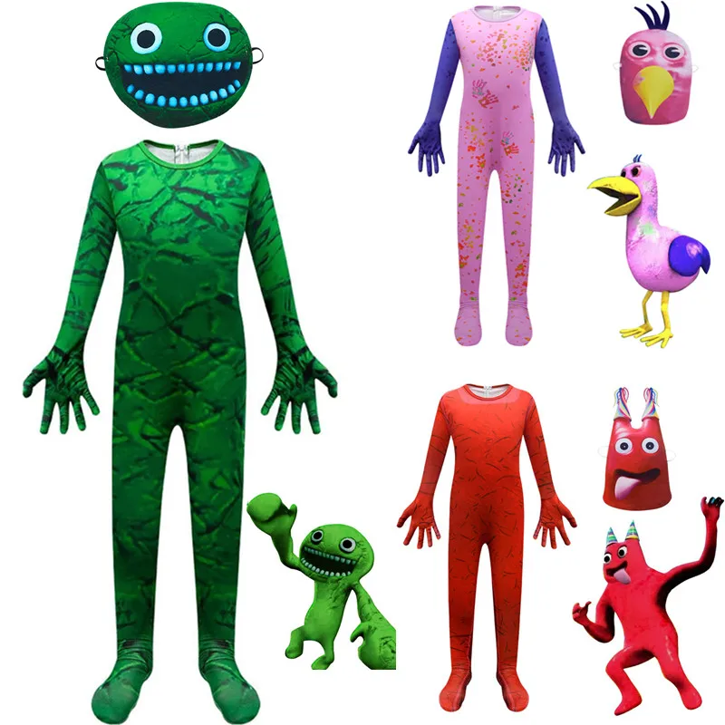 Halloween Garden Of Banban Costume Kid Boys Green Jumbo Josh Monster Cosplay Horror Game Tuta Canival Birthday Party Costume