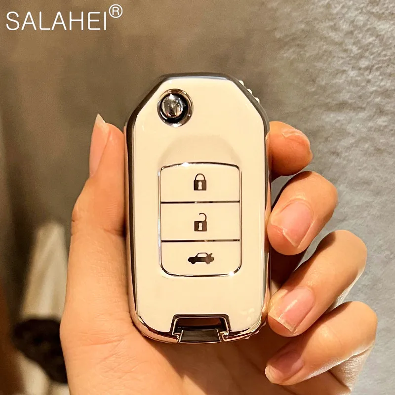 Tpu Car Smart Remote Key Case Cover Protection Shell Holder Per Honda 2016 2017 Crv Pilot Accord Civic Auto Portachiavi Accessori