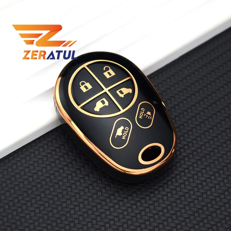 Tpu Car Key Cover Case Protector Per Toyota Sienna Se 2020 Sequoia Highlander Xle Auto Remote Smart Shell Fob Holder Accessori