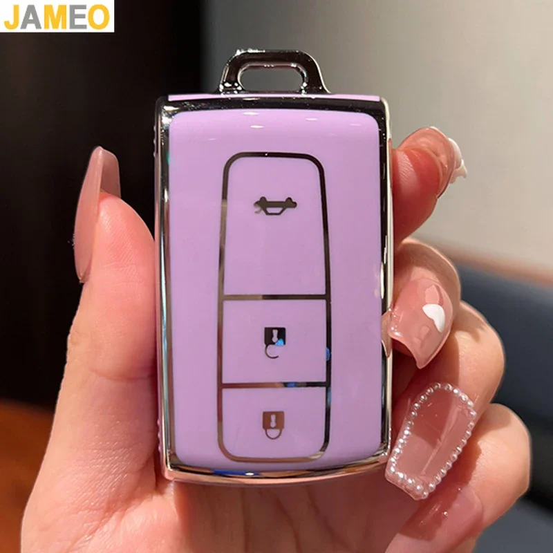 3 Pulsanti Tpu Smart Remote Key Shell Case Fob Per Toyota Crown Prius Vers Corolla Key Keyless