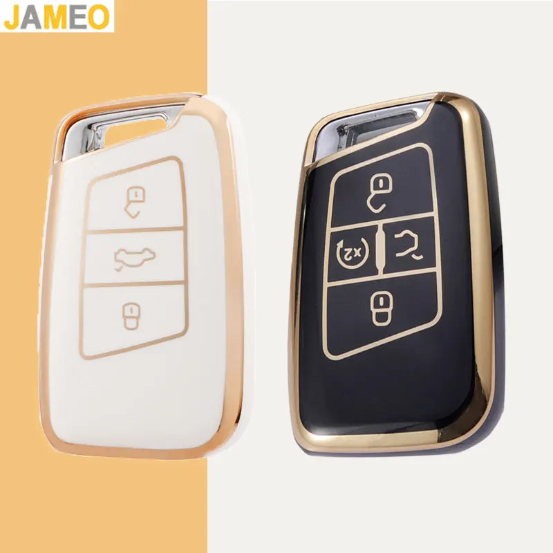 3 4 Pulsanti Smart Key Case Cover Per Volkswagen Vw 2018 Atlas Tiguan Golf 7 Magotan Remote Shell Fob Holder Portachiavi Protector