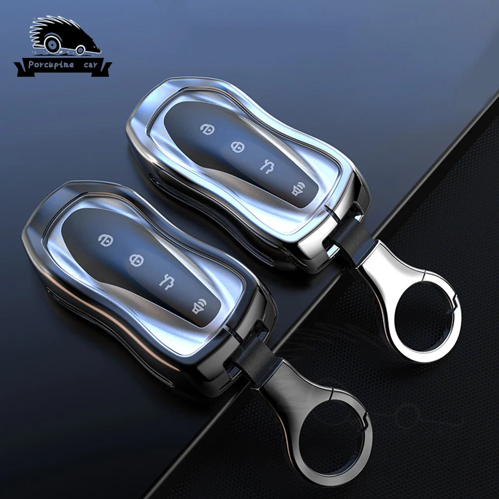 Car Smart Key Cover Case Shell Fob For Geely Atlas Boyue Nl3 Ex7 Suv Gt Gc9 Emgrand X7 Borui Auto Holder Accessories
