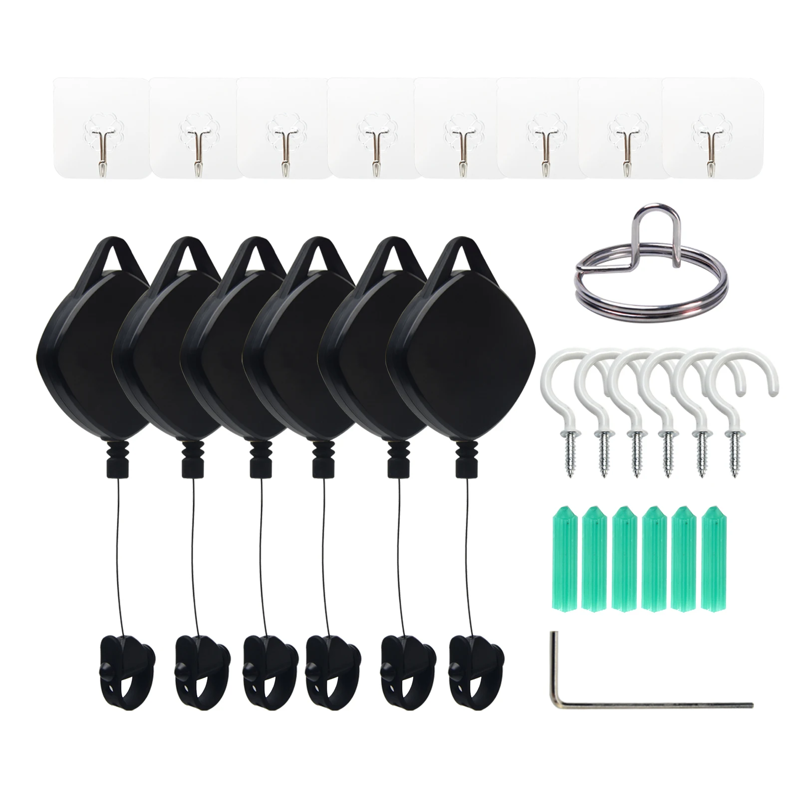 Rotazione Silenziosa Retrattile Vr Cable Management Accessorio Per Cuffie Sistema Di Pulegge A Soffitto Nero Fisso Pratico Per Oculus Rift S