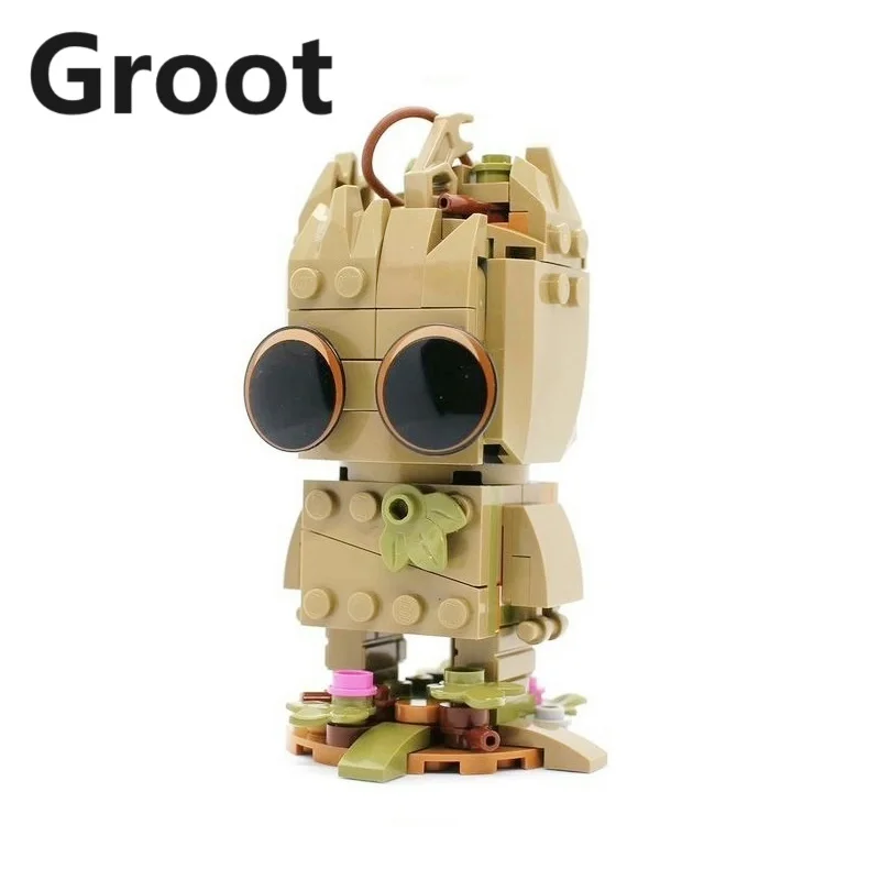 Nuovo 76217 Moc I Am Groot Building Blocks Mini Action Figure Toys