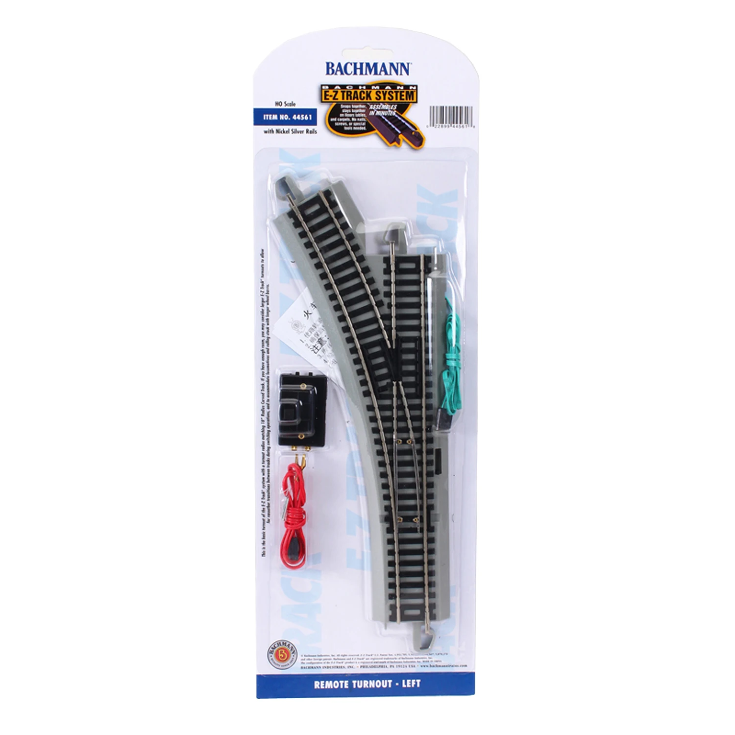 Bachmann Train Track Ho 1/87 Simulazione Metal Railway Track 44561 Lega Di Nichel Sinistra Affluenza