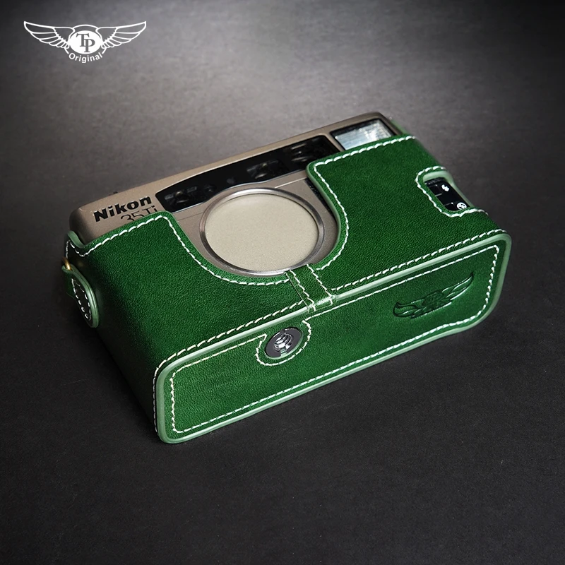 Per Nikon 28Ti 35Ti Custodia Protettiva Per Il Corpo Base Per Fotocamera Da Lavoro Manuale Custodia Per Custodia In Vera Pelle Di Vacchetta