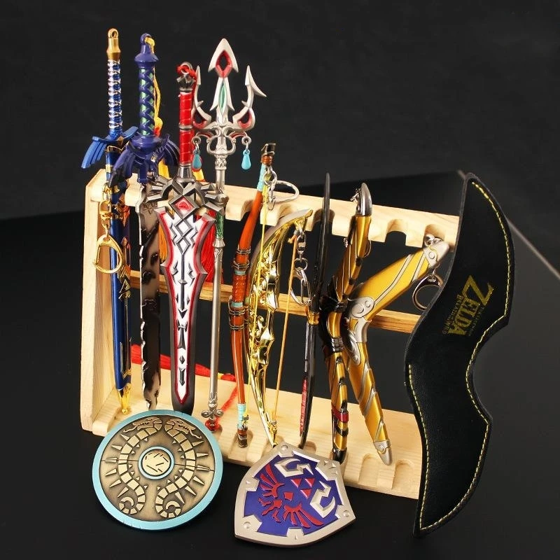 Grandi Dimensioni Zelda Tears Of The Kingdom Collection Link Master Sword Hailia Shield Metal Wear Model Game Periferiche Sword Kid Toy