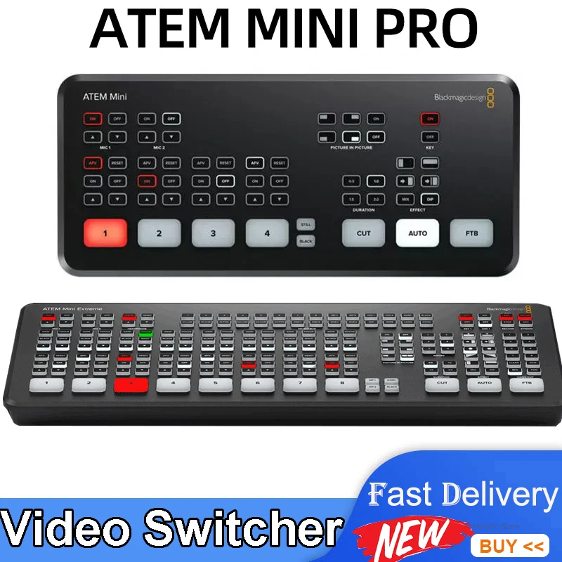 Blackmagic Design Atem Mini /Atem Mini Pro/Atem Mini Extreme Live Stream Switcher Multi-View E Registrazione Nuove Funzionalità