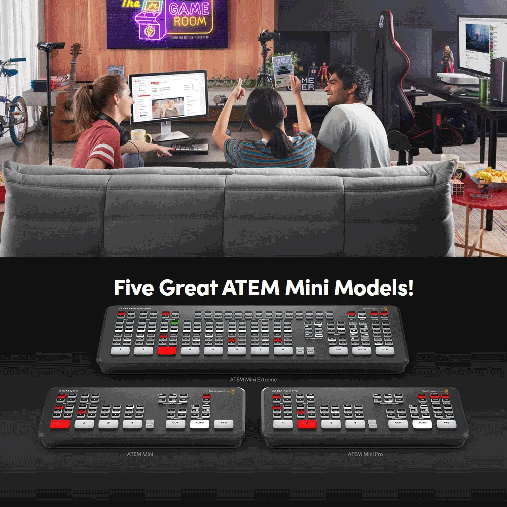 Originale Blackmagic Design Atem Mini Extreme Atem Mini Pro Atem Mini Live Stream Switcher Multi-View E Registrazione Nuove Funzionalità