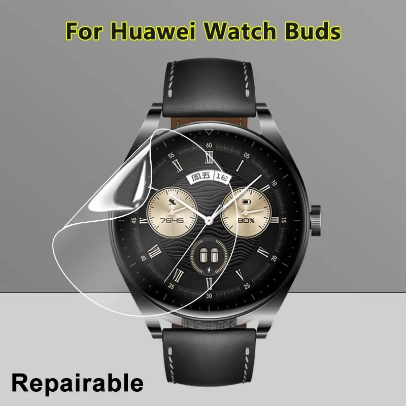 Pellicola Salvaschermo Ultra Trasparente Sottile Per Huawei Watch Buds Smartwatch Soft Tpu Pellicola Idrogel Riparabile-Vetro Non Temperato