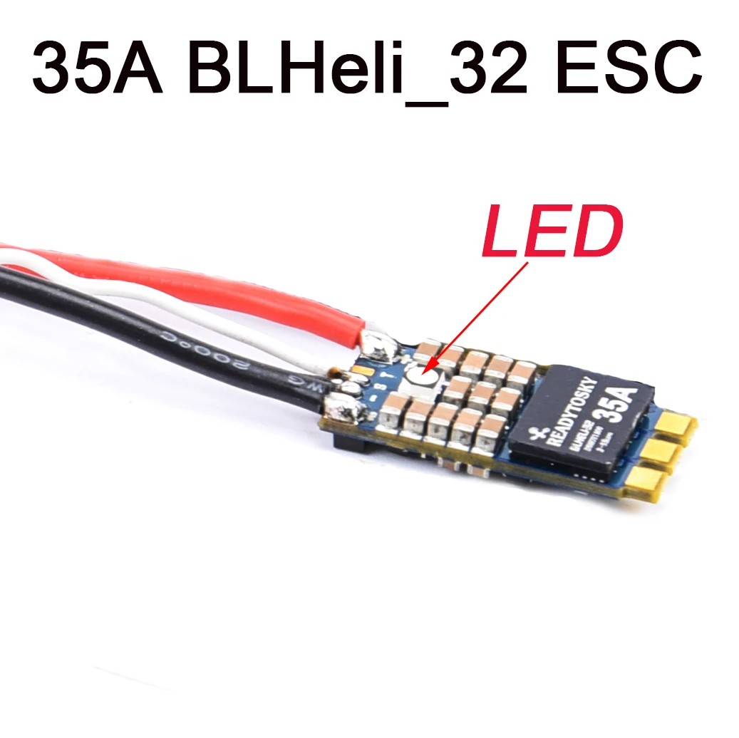35A Blheli_32 Blheli 32Bit 2-5S Esc Supporto Led Incorporato Dshot1200 Multishot Per Fpv Freestyle Rc Racing Quadcopter Model Frame