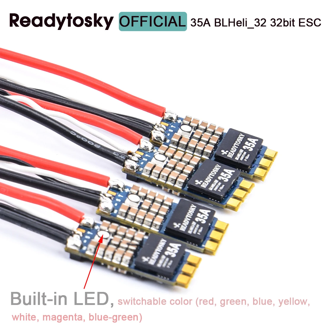 35A Blheli_32 Blheli-32 32Bit 2-5S Esc Con Supporto Led Dshot1200 Multishot Per Fpv Freestyle Rc Racing Quadcopter Telaio Modello