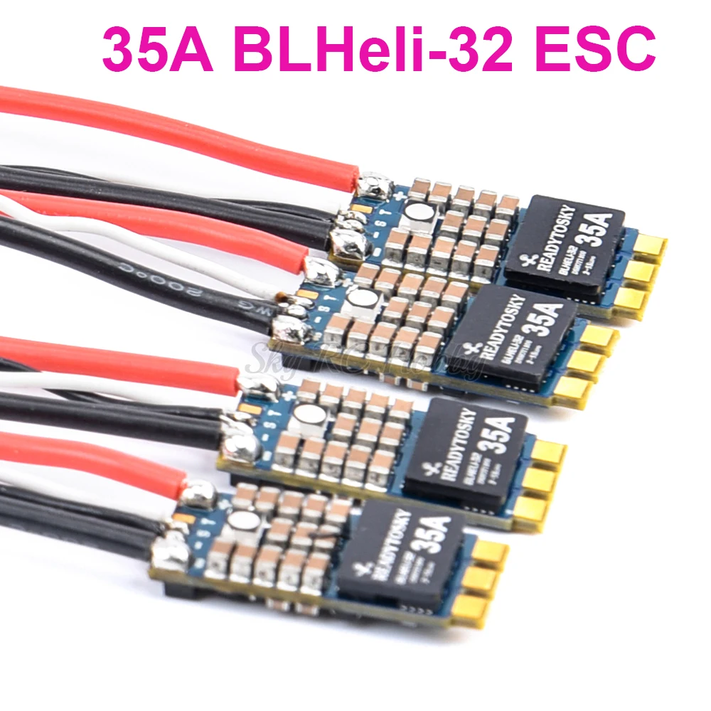 1/2/4Pcs 35A Blheli-32 32Bit Esc Supporto Led Incorporato Dshot1200 Multishot Per Fpv Rc Racing Quadcopter Telaio Modello Pezzo Di Ricambio