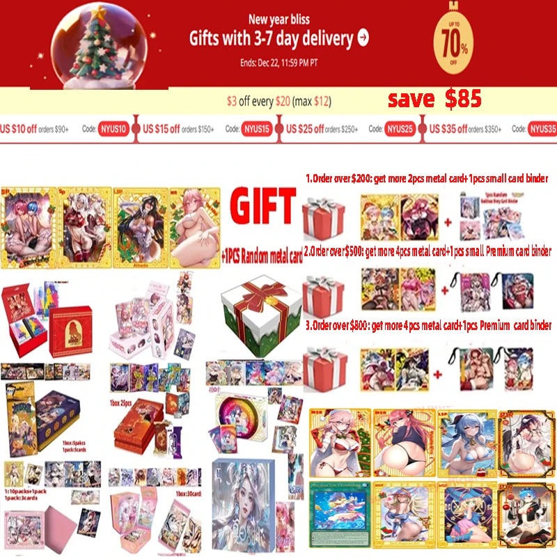 2023 New Goddess Story Halloween Night Cards Halloween Numerato Metal Cards Girl Party Booster Box Giocattoli E Hobby Regalo