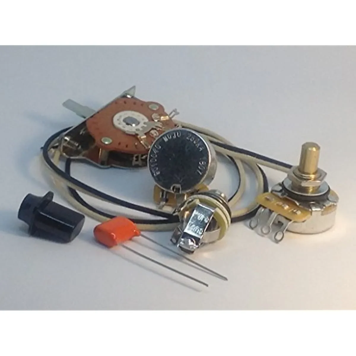 Kit Di Cablaggio Per Chitarra Cts Pots Interruttore Rovere N.047 Uf 716P Arancione Drop Pure Tone Jack A Contatto Completo, Accessori Professionali