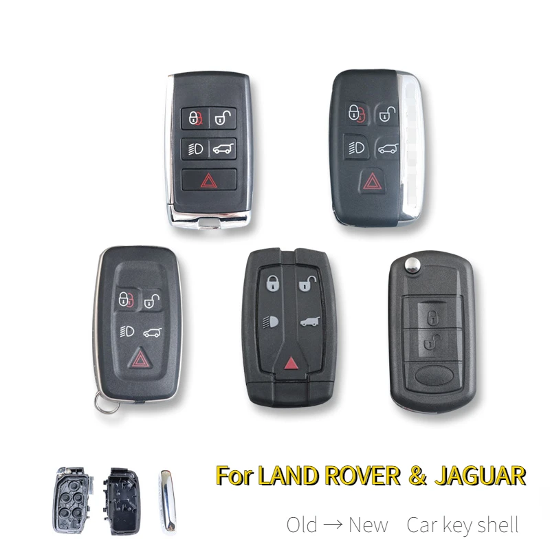 Car Key Shell Custodia Remota Per Land Rover Range Rover Freelander 2 Sport Evoque Velar Range Discovery Jaguar Xj Xf Xkr Xe F-Ty