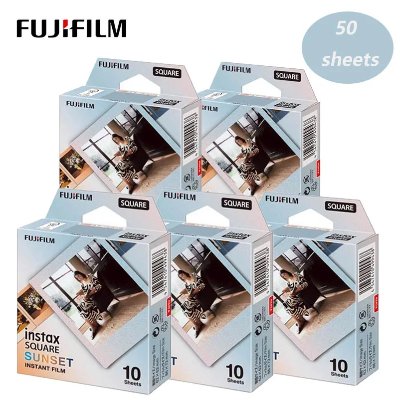 Nuovo Fujifilm Instax Square Sunset Photo Paper 10-100 Fogli Per Fujifilm Instax Square Sq6 Sq10 Sq20 Hybrid Instant Film Camera