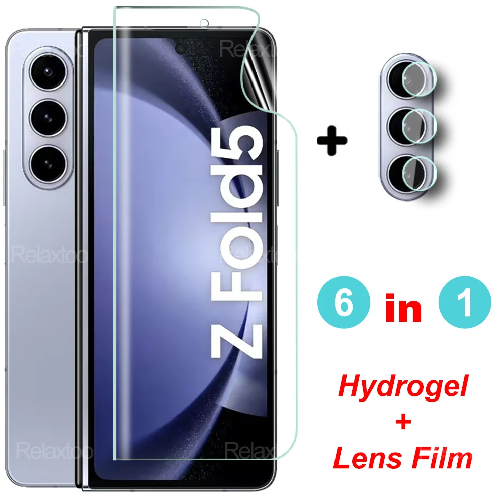 Pellicola Salvaschermo Morbida Per Samsung Galaxy Z Fold5 5G 6 To2 Pellicola Idrogel Per Fotocamera Glass Muslimate Zfold5 Fold5 Pellicola Posteriore 