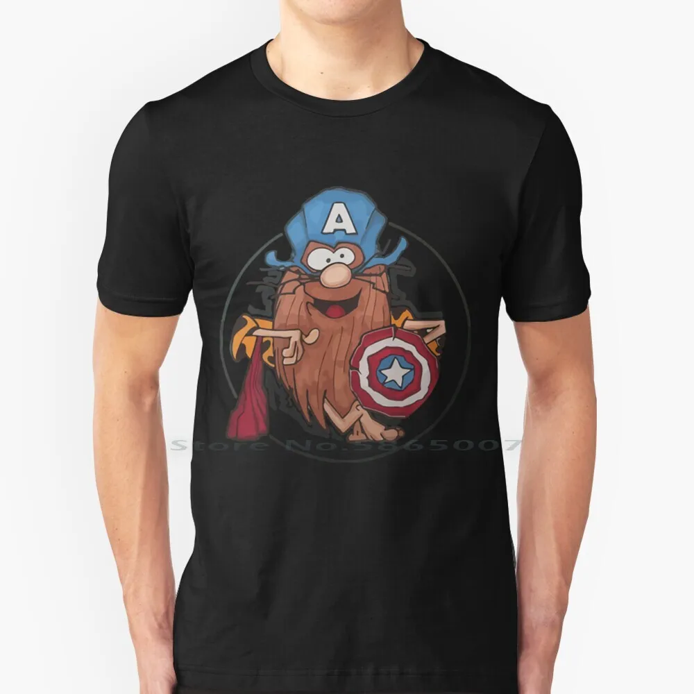 Maglietta Captain Caveman 100% Cotone Animale Capitano Caveman Cartoni Animati Cartone Animato Stark Barbera Compleanno Per Bambini Mistero Macchina S