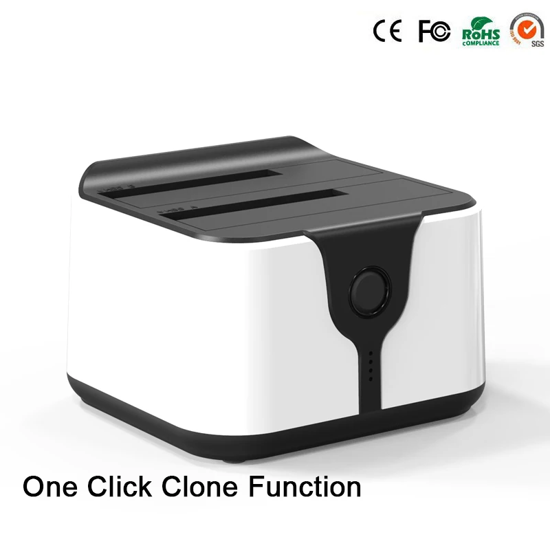 Dual Bay 2.5 3.5 Pollici Hard Disk Custodia Esterna 6Gbps Sata A Usb 3.0 Sata Hdd Docking Station Hdd Caddy Custodia In Plastica Sata Hdd 3.5