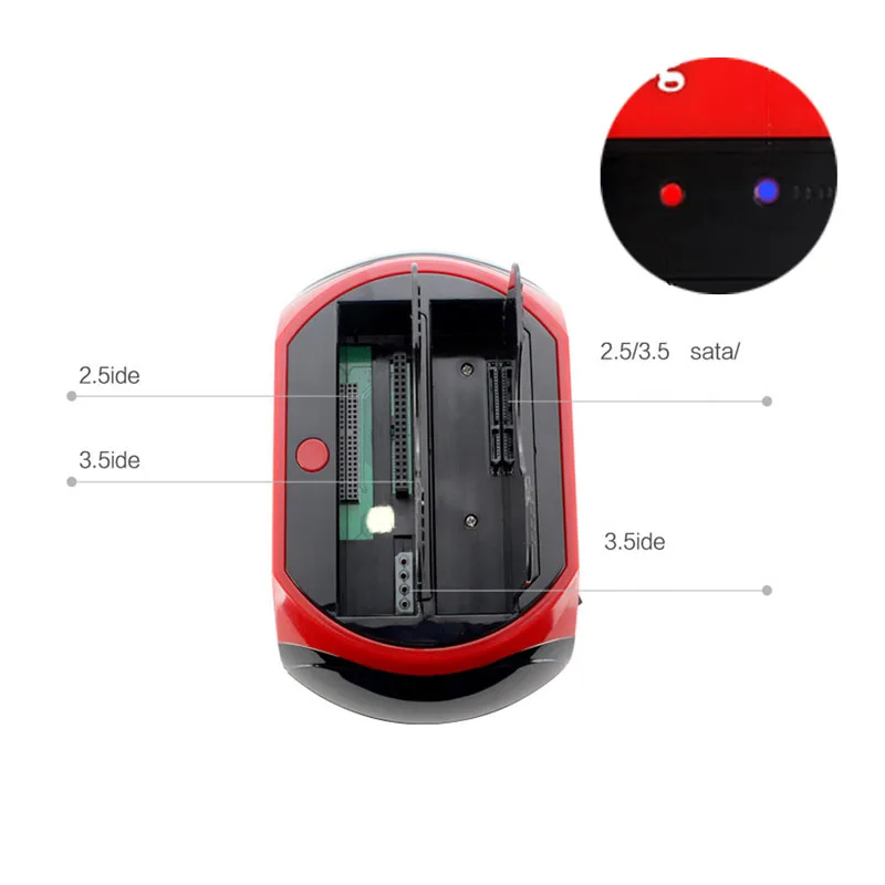 Doppio 2.5 "/3.5" Ide Sata Hdd Hard Drive Disk Supporto Di Base Dock Docking Station Di Trasporto Di Goccia