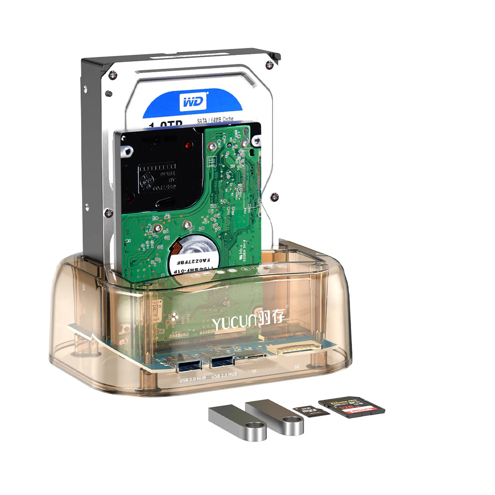 Ssd Hdd Docking Station Usb2.0 Hard Drive Enclosure 2.5 3.5 Pollici Sata Ide Hdd Ssd Hard Disk Case Lettore Di Schede Disco Duro Externo