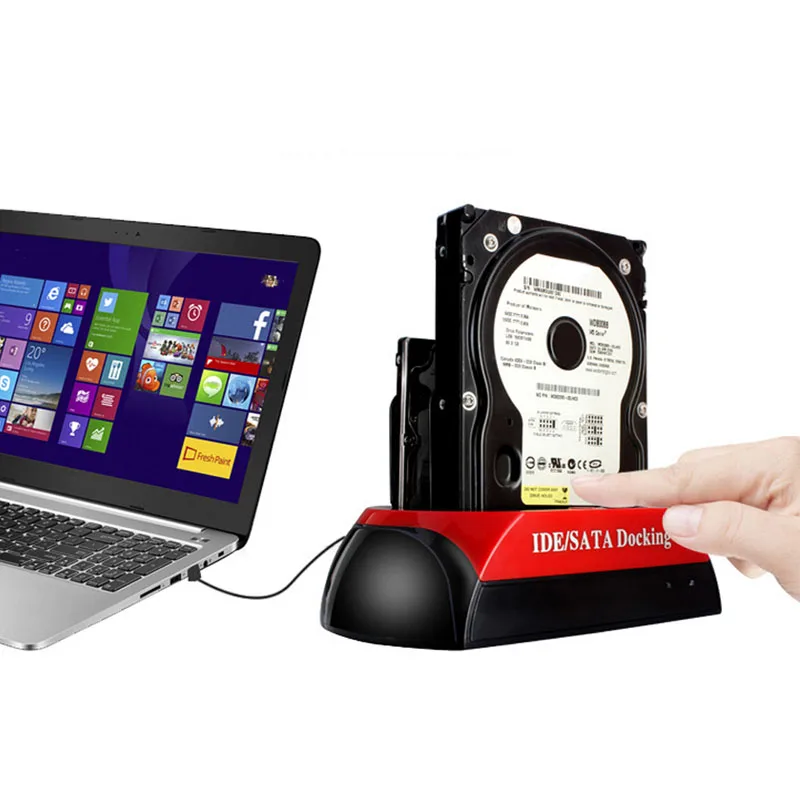 20Cb Dual 2.5 "/3.5" Ide Sata Hdd Hard Drive Supporto Per Disco Base Dock Docking Station